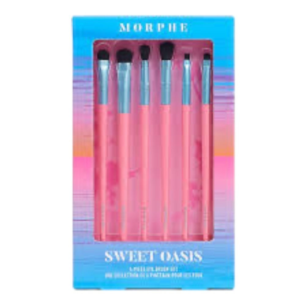 Morphe Sweet Oasis Makeup Brush Set - Pink and Blue